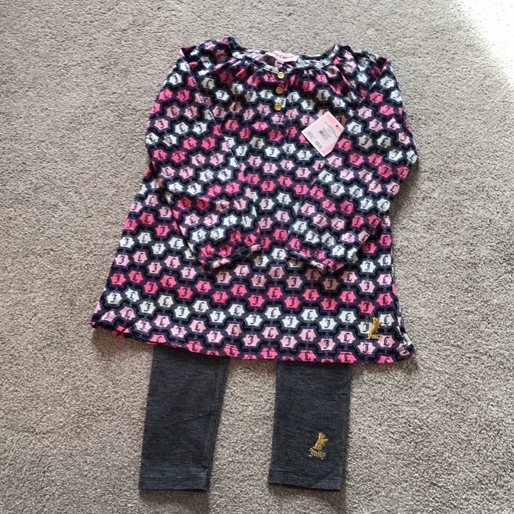 NWT little girl 2 piece Juicy Couture size 4T